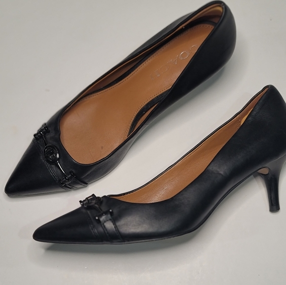 Coach Lauri Silky  size 7m Black Heels - Picture 1 of 6